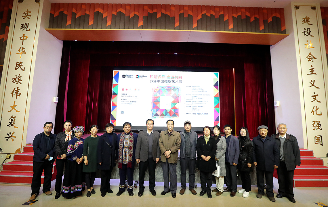 学术活动 | 我馆万琴老师参加“和谐多样 命运共同 —— 多彩中国微型艺术展”开幕式